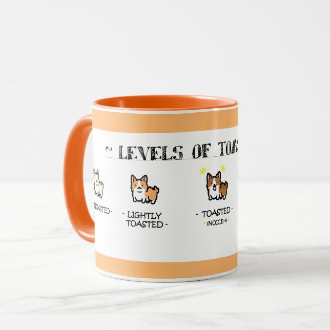 ~ Tosted Corgis ~ Mugg (Framsida vänster)