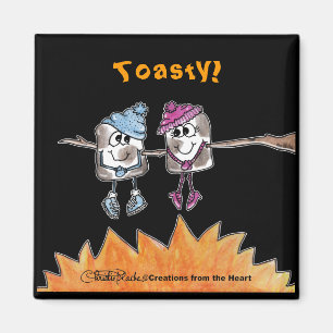 Tosted Marshmallow Magnet