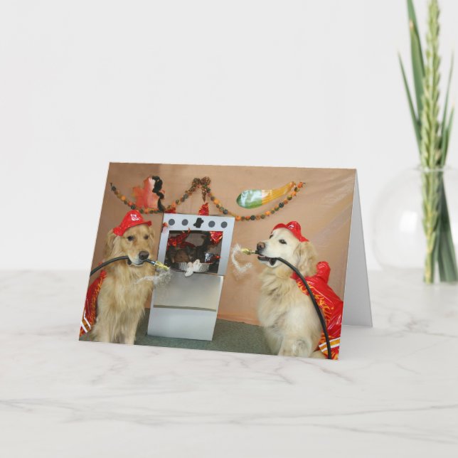 Tosted Thanksgiving Turkey Helgkort (Framsida)