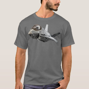 Tot Militär Stealth Jet Fighter Flygplan T Shirt