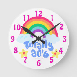 Total 80 Rainbow Motto Rund Klocka