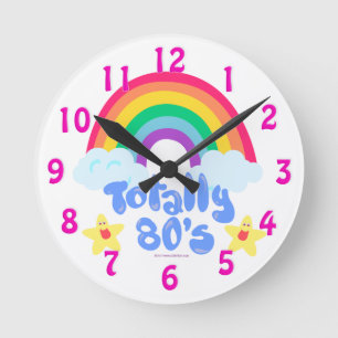 Total 80 Rainbow Motto Rund Klocka