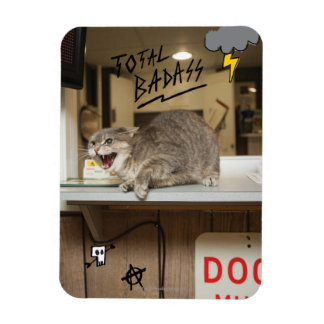 Total Badass-katt Magnet