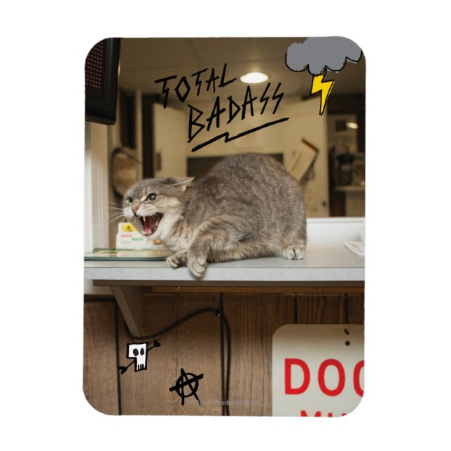Total Badass-katt Magnet (Vertikal)