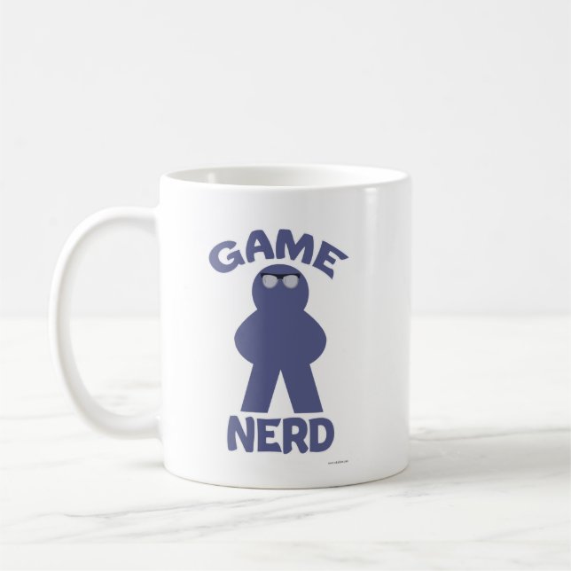 Total Brädspels Nerd Meeple Brädspel Talesätt Kaffemugg (Vänster)