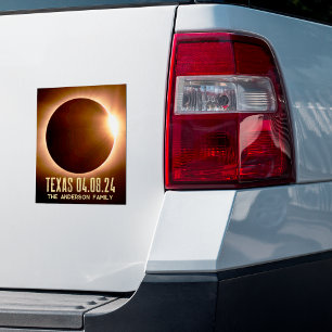 Total Eclipse Texas 2024 Personlig Klistermärken