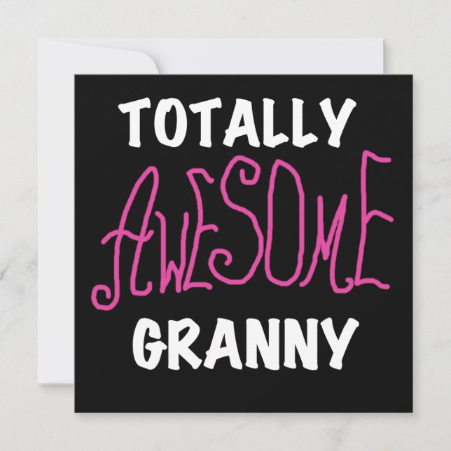 Total Fantastisk Granny Rosa Tshirts och GIfts (Framsida)