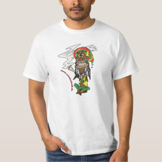 Total gechillter Rastafari mit Joint T Shirt