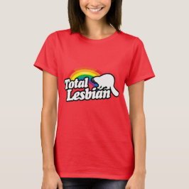 TOTAL LESBISK BÄVER - VIT - (2).png Tee Shirt