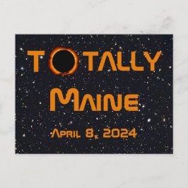 Total Maine 2024 Solar Eclipse Vykort