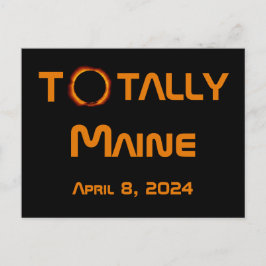 Total Maine 2024 Solar Eclipse Vykort
