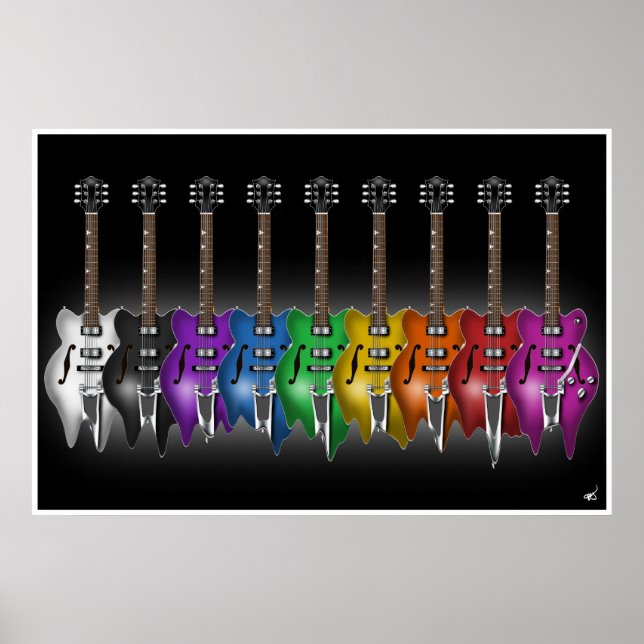 Total Meltdown Guitar-Poster Poster (Framsidan)