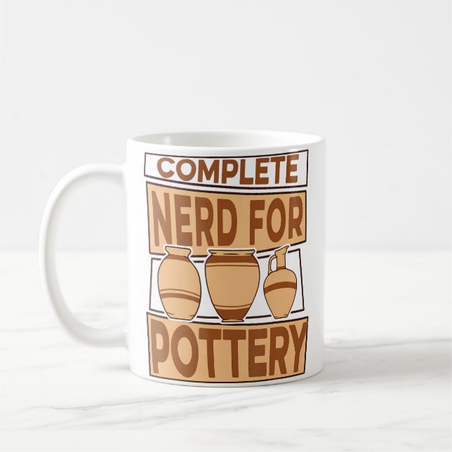 Total nerd för keramik Keramik Pro hjul hobby  Kaffemugg (Vänster)