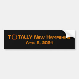 Total New Hampshire 2024 Solar Eclipse Bildekal