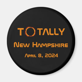 Total New Hampshire 2024 Solar Eclipse Magnet
