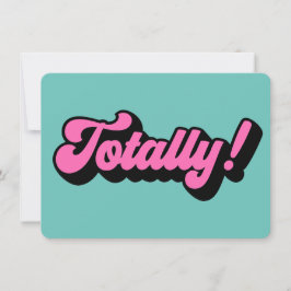 Total Retro Eighties Slang Say Inbjudningar