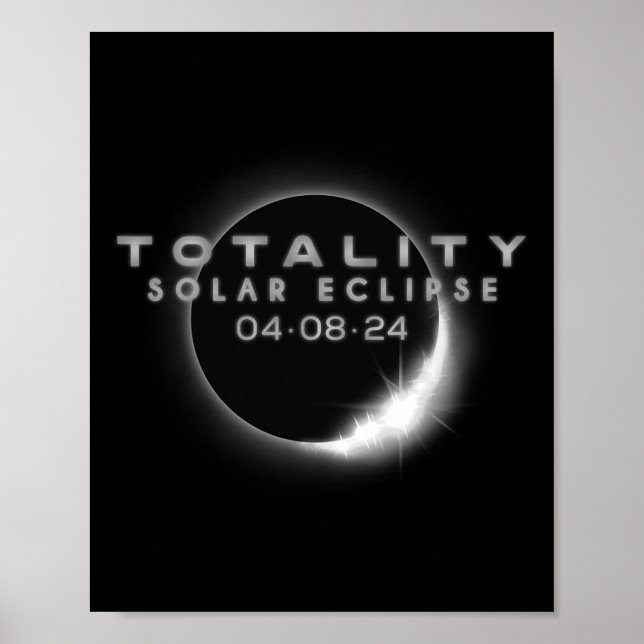 Total Solar Eclipse 04.08.2024 Totality 2 Poster (Framsidan)