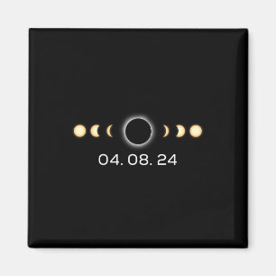 Total Solar Eclipse 04.08.2024 Totality Phases Magnet