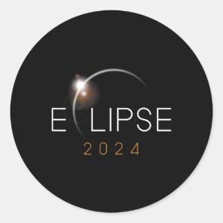 Total Solar Eclipse 2024 America Totality April 8 Runt Klistermärke