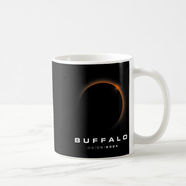 Total Solar Eclipse 2024 - Buffalo Solar Eclipse Kaffemugg (Höger)