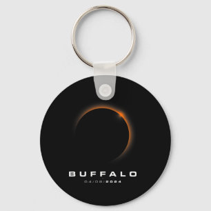 Total Solar Eclipse 2024 - Buffalo Solar Eclipse Nyckelring