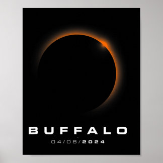Total Solar Eclipse 2024 - Buffalo Solar Eclipse Poster