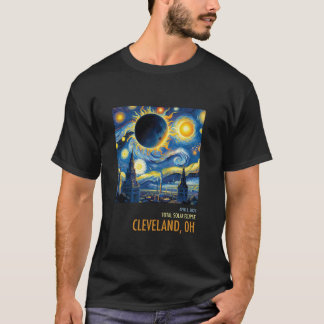 Total Solar Eclipse 2024 Cleveland OH-Långärmad T Shirt