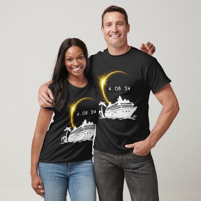 Total Solar Eclipse 2024 Cruise Frakt T Shirt (Unisex)