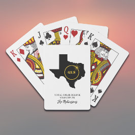 Total Solar Eclipse 2024 Custom Name, City Texas Casinokort