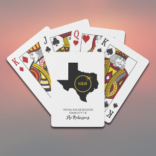 Total Solar Eclipse 2024 Custom Name, City Texas Casinokort