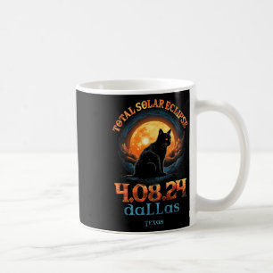 Total Solar Eclipse 2024 Dallas Texas Kaffemugg