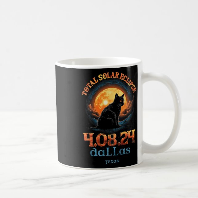 Total Solar Eclipse 2024 Dallas Texas Kaffemugg (Höger)