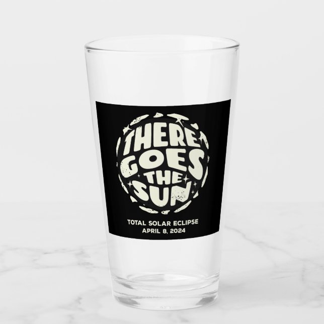 Total Solar Eclipse 2024 Där går Sol Glaskopp (Framsida)