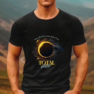Total Solar Eclipse 2024 Din stadsstat T Shirt