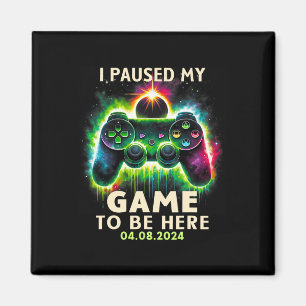 Total Solar Eclipse 2024 Gamer jag pausade mitt sp Magnet