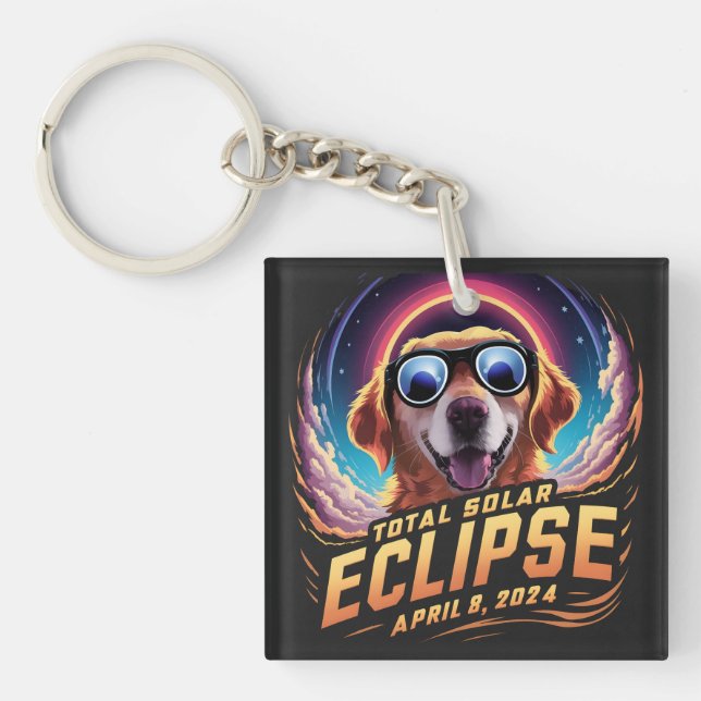 Total Solar Eclipse 2024 Golden Retriever Älskare (Framsidan)