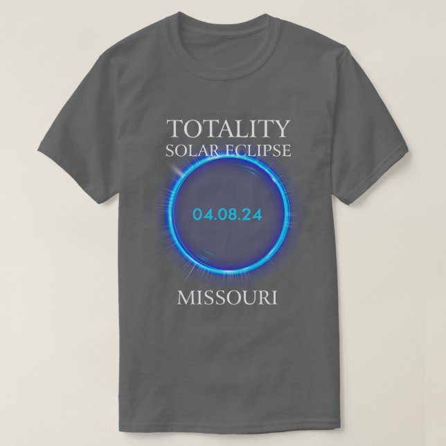 Total Solar Eclipse 2024 Missouri 04 T Shirt (Design framsida)