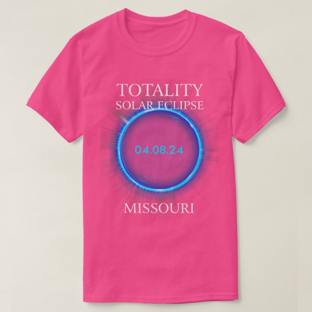 Total Solar Eclipse 2024 Missouri 04 T Shirt (Design framsida)
