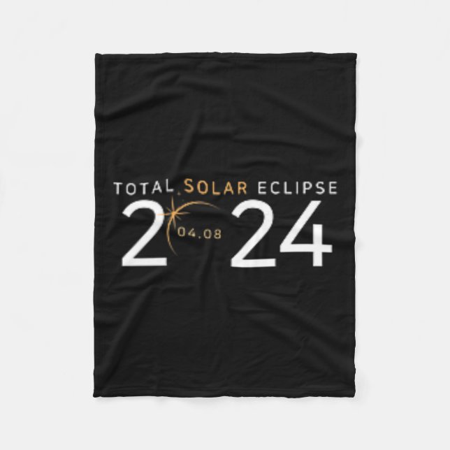 Total Solar Eclipse 2024 North American Tour 40820 Fleecefilt (Framsidan)