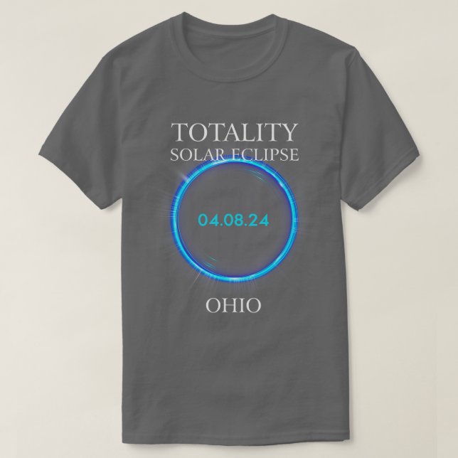 Total Solar Eclipse 2024 Ohio 040824 Astronomy Lov T Shirt (Design framsida)