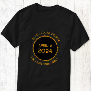 Total Solar Eclipse 2024 Personlig T-Shirt