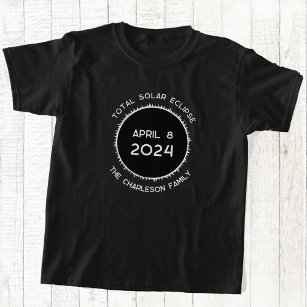Total Solar Eclipse 2024 Personlig T-Shirt