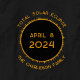 Total Solar Eclipse 2024 Personlig T-Shirt (Personalized Total Solar Eclipse 2024 T-shirt close up view)