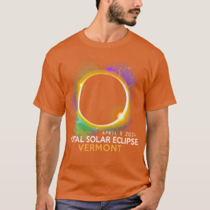 Total Solar Eclipse 2024 Totality 040824 Vermont L T Shirt