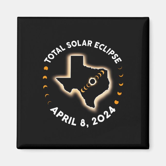 Total Solar Eclipse 2024 Totality April 8 2024 Ame Magnet (Framsidan)