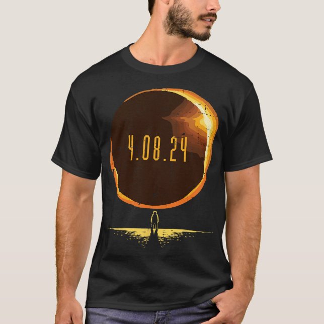 Total Solar Eclipse 2024 Totality April 8 Manar Wo T Shirt (Framsida)