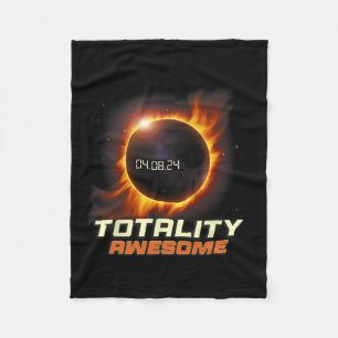Total Solar Eclipse 2024 Totality Fantastisk Fleecefilt
