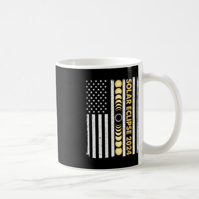 Total Solar Eclipse 2024 Totality Phases US Americ Kaffemugg (Höger)