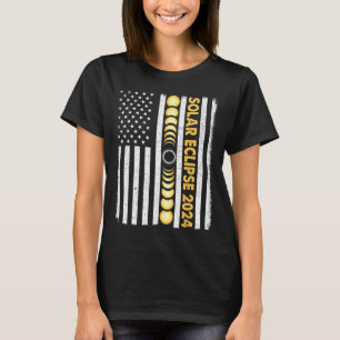 Total Solar Eclipse 2024 Totality Phases US Americ T Shirt