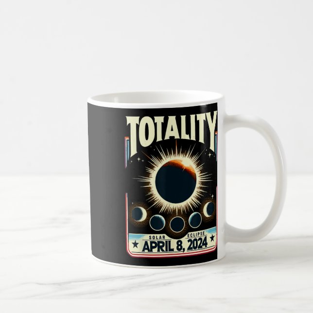 Total Solar Eclipse 2024 Totality Total Ecli Kaffemugg (Höger)